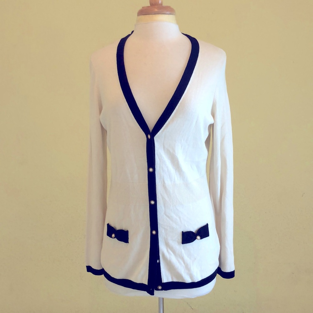 Lilly Pulitzer Silk and Cotten Blend Button Down Cardigan Size Large